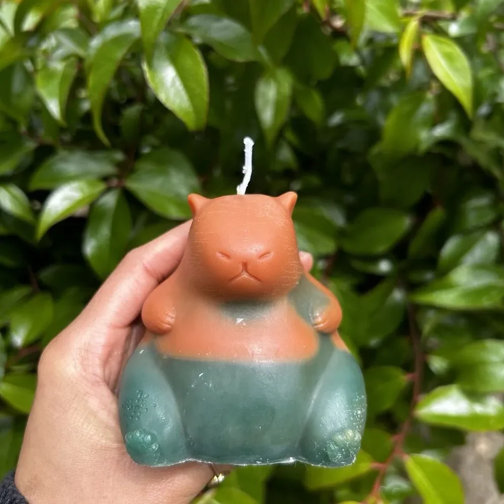 Capybara Candle/ Handmade Candle/ Hamster Candle/ Rodent Candle/ Christmas Gift